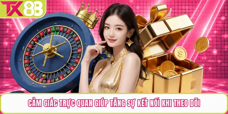 Cảm giác trực quan giúp tăng sự kết nối khi theo dõi