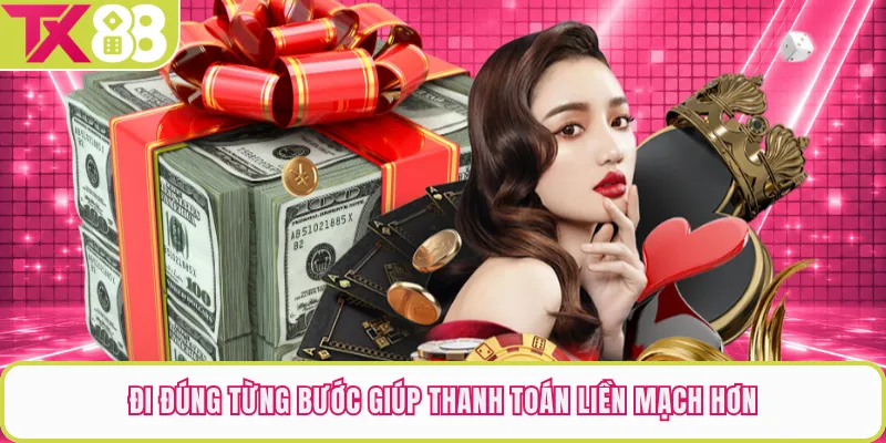 Đi đúng từng bước giúp thanh toán liền mạch hơn