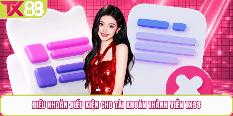 Điều khoản điều kiện cho tài khoản thành viên TX88